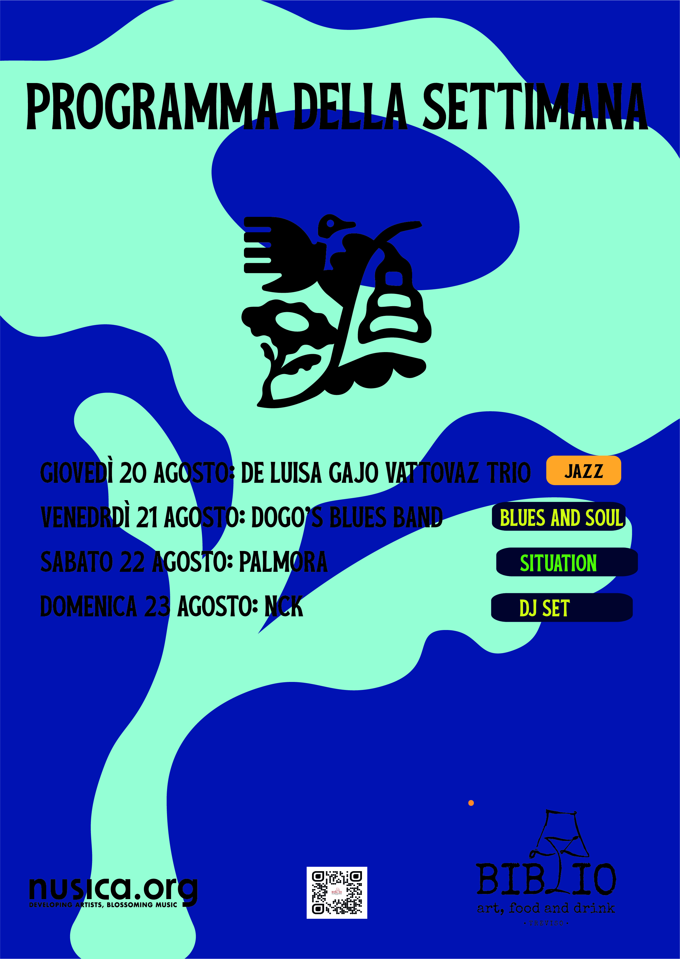 Il programma della settimana